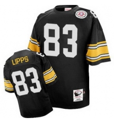 Mitchell And Ness Steelers 83 Louis Lipps Black Stitched NFL Jersey