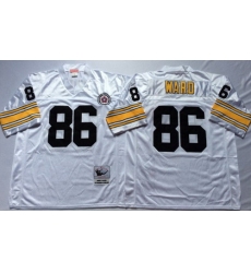 Mitchell And Ness Steelers #86 Hines Ward white Throwback Stitched NFL Jersey