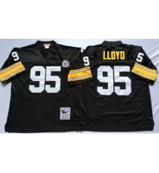 Mitchell And Ness Steelers #95 95 Greg Lloyd Black Throwback Stitched NFL Jersey
