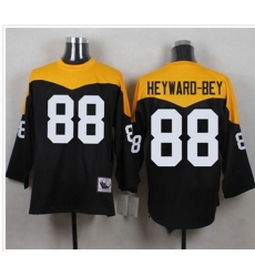 Mitchell&Ness 1967 Pittsburgh Steelers 88 Darrius Heyward Bey Black Yelllow Throwback Mens Stitched