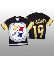 NFL Pittsburgh Steelers 19 JuJu Smith Schuster Black Men Mitchell  26 Nell Big Face Fashion Limited NFL Jersey