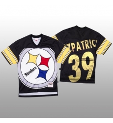 NFL Pittsburgh Steelers 39 Minkah Fitzpatrick Black Men Mitchell  26 Nell Big Face Fashion Limited NFL Jersey