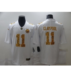 Nike Pittsburgh Steelers 11 Chase Claypool White Leopard Vapor Untouchable Limited Jersey