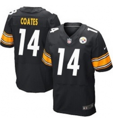 Nike Pittsburgh Steelers #14 Sammie Coates Black Team Color Mens Stitched NFL Elite Jersey