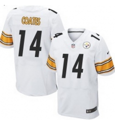 Nike Pittsburgh Steelers #14 Sammie Coates White Mens Stitched NFL Elite Jersey