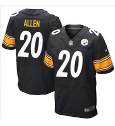 Nike Pittsburgh Steelers #20 Will Allen Black Team Color Men 27s Stitched NFL Elite Jersey