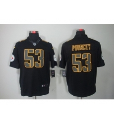 Nike Pittsburgh Steelers 53 Maurkice Pouncey Black Limited Impact NFL Jersey