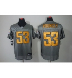 Nike Pittsburgh Steelers 53 Maurkice Pouncey Grey Elite Shadow NFL Jersey