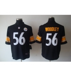 Nike Pittsburgh Steelers 56 Lamarr Woodley Black Limited NFL Jersey