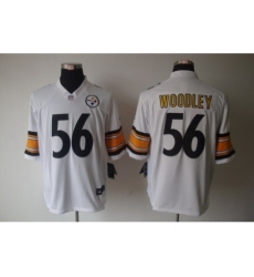 Nike Pittsburgh Steelers 56 Lamarr Woodley White Limited NFL Jersey