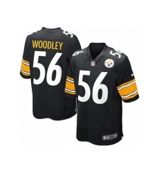 Nike Pittsburgh Steelers 56 Lamarr Woodley black Game NFL Jersey