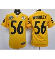 Nike Pittsburgh Steelers 56 Lamarr Woodley yellow limited 80 anniversary NFL Jersey