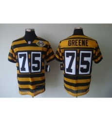 Nike Pittsburgh Steelers 75 Joe Greene Yellow Black Elite 80th Throwback NFL Jersey