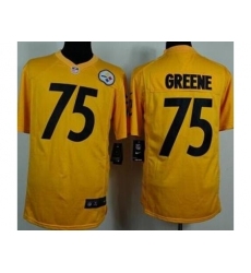 Nike Pittsburgh Steelers 75 Joe Greene Yellow Game NFL Jersey