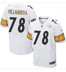 Nike Pittsburgh Steelers #78 Alejandro Villanueva White Men 27s Stitched NFL Elite Jersey