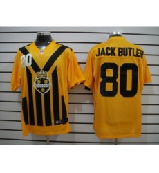 Nike Pittsburgh Steelers 80 Jack Butler Yellow Elite 1933s Throwback NFL Jersey