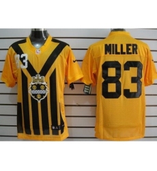 Nike Pittsburgh Steelers 83 Heath Miller EliteYellow 1933s Throwback NFL Jersey