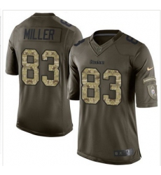 Nike Pittsburgh Steelers #83 Heath Miller Green Men 27s Stitched NFL Limited Salute to Service Jersey