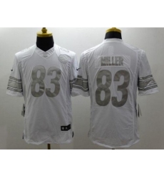 Nike Pittsburgh Steelers 83 Heath Miller White Limited Platinum NFL Jersey