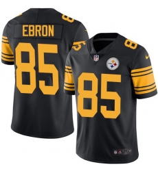 Nike Pittsburgh Steelers 85 Eric Ebron Black Men Stitched NFL Limited Rush Jersey