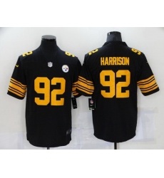 Nike Pittsburgh Steelers 92 James Harrison Black Color Rush Limited Jersey