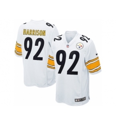 Nike Pittsburgh Steelers 92 James Harrison White Game NFL Jersey