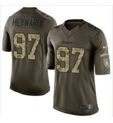 Nike Pittsburgh Steelers #97 Cameron Heyward Green Men 27s Stitched NFL Limited Salute to Service Jersey