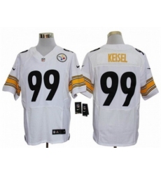 Nike Pittsburgh Steelers 99 Brett Keisel White Elite NFL Jersey