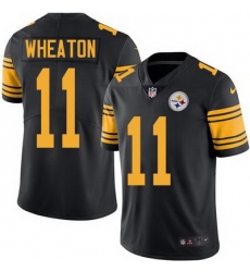 Nike Steelers #11 Markus Wheaton Black Mens Stitched NFL Limited Rush Jersey