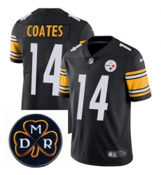 Nike Steelers #14 Sammie Coates Black  Mens NFL Vapor Untouchable Limited Stitched With MDR Dan Rooney Patch Jersey