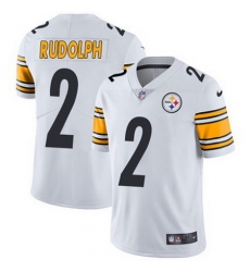 Nike Steelers #2 Mason Rudolph White Mens Stitched NFL Vapor Untouchable Limited Jersey