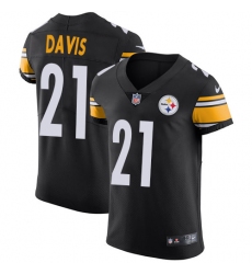 Nike Steelers #21 Sean Davis Black Team Color Mens Stitched NFL Vapor Untouchable Elite Jersey