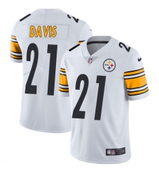 Nike Steelers #21 Sean Davis White Mens Stitched NFL Vapor Untouchable Limited Jersey