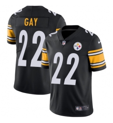 Nike Steelers #22 William Gay Black Team Color Mens Stitched NFL Vapor Untouchable Limited Jersey