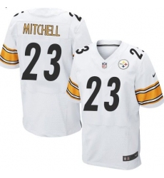 Nike Steelers #23 Mike Mitchell White Mens Stitched NFL Elite Jersey