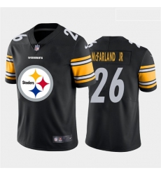 Nike Steelers 26 Anthony McFarland Jr  Black Team Big Logo Vapor Untouchable Limited Jersey