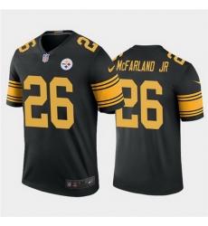 Nike Steelers 26 Anthony McFarland Jr  Black Team Rush Vapor Untouchable Limited Jersey