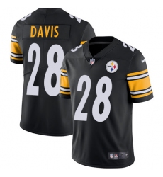 Nike Steelers #28 Sean Davis Black Team Color Mens Stitched NFL Vapor Untouchable Limited Jersey