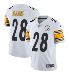 Nike Steelers #28 Sean Davis White Mens Stitched NFL Vapor Untouchable Limited Jersey