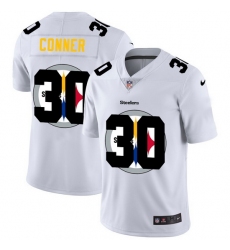 Nike Steelers 30 James Conner White Shadow Logo Limited Jersey