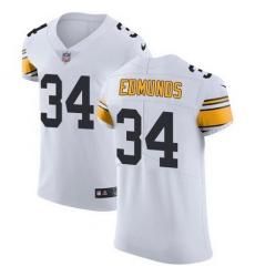 Nike Steelers #34 Terrell Edmunds White Mens Stitched NFL Vapor Untouchable Elite Jersey