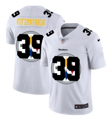 Nike Steelers 39 Minkah Fitzpatrick White Shadow Logo Limited Jersey