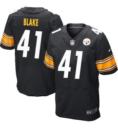 Nike Steelers #41 Antwon Blake Black Team Color Mens Stitched NFL Elite Jersey