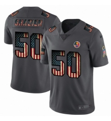 Nike Steelers 50 Ryan Shazier 2019 Salute To Service USA Flag Fashion Limited Jersey