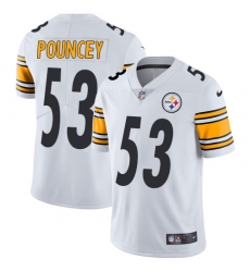 Nike Steelers #53 Maurkice Pouncey White Mens Stitched NFL Vapor Untouchable Limited Jersey
