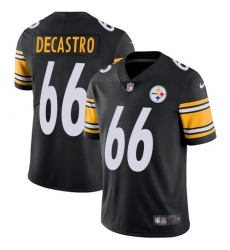 Nike Steelers #66 David DeCastro Black Team Color Mens Stitched NFL Vapor Untouchable Limited Jersey