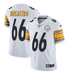 Nike Steelers #66 David DeCastro White Mens Stitched NFL Vapor Untouchable Limited Jersey