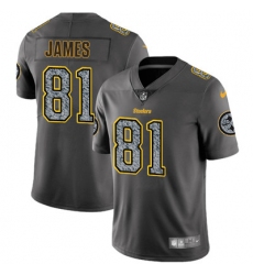 Nike Steelers #81 Jesse James Gray Static Mens NFL Vapor Untouchable Game Jersey