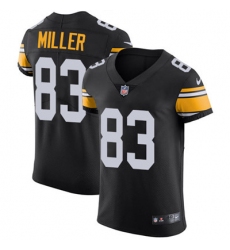 Nike Steelers #83 Heath Miller Black Alternate Mens Stitched NFL Vapor Untouchable Elite Jersey