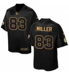 Nike Steelers #83 Heath Miller Black Mens Stitched NFL Elite Pro Line Gold Collection Jersey